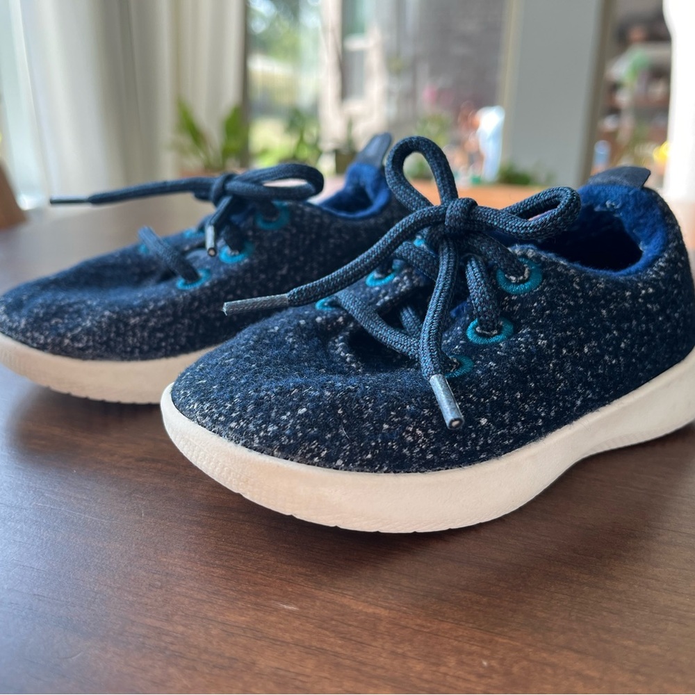 Smallbirds Allbirds Wool Runner Toddler 7 Merino Sneakers Shoes Natural Blue